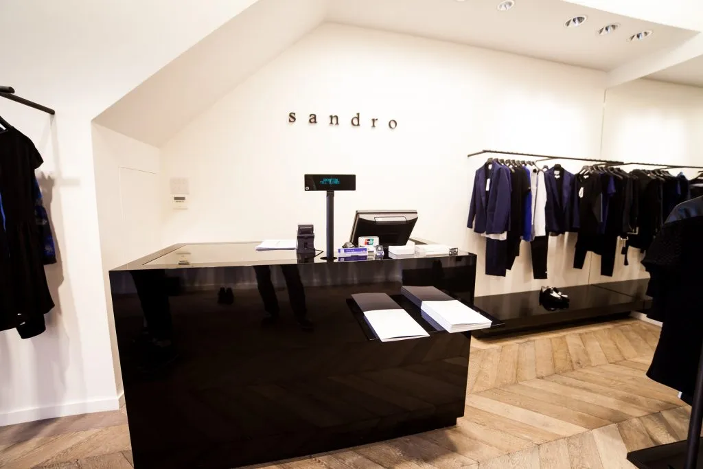 sandro shop interior design