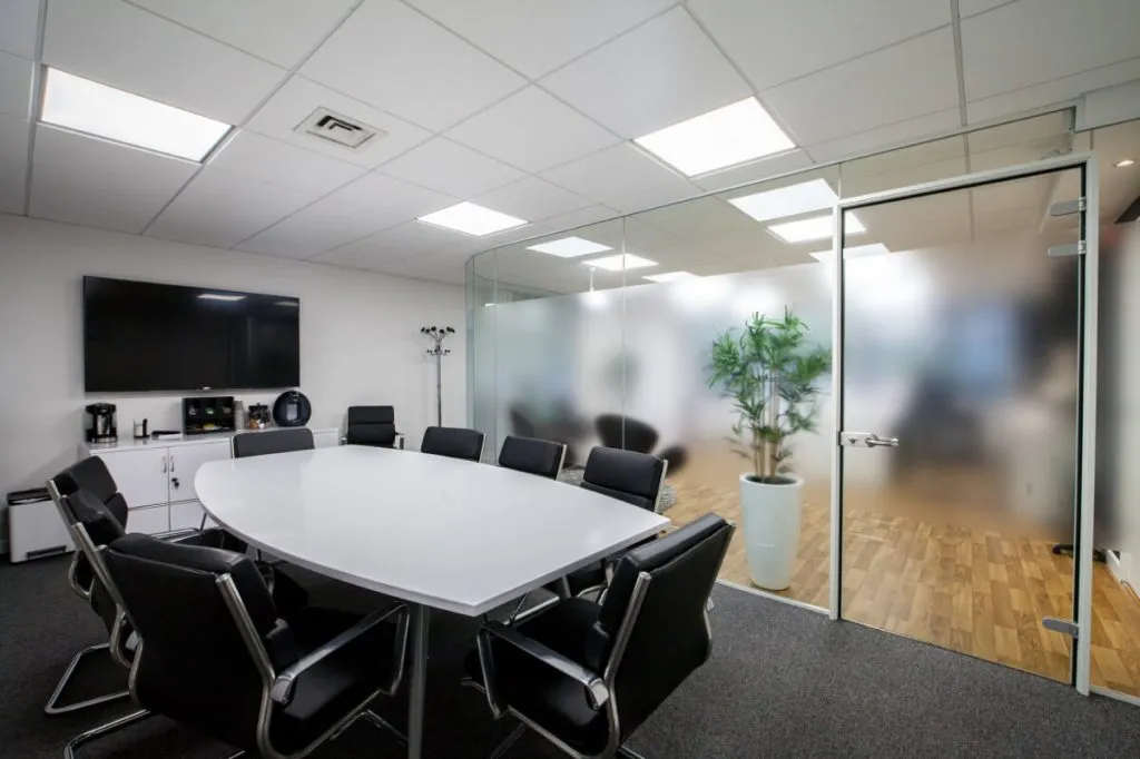 Industrial-themed office interiors for British Plastics Federation