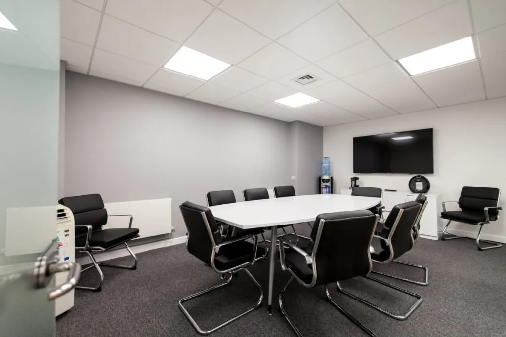 Industrial-themed office interiors for British Plastics Federation