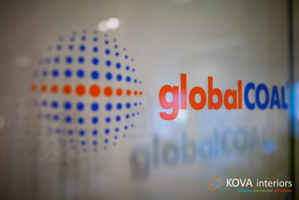 Executive office interiors at Global Coal corporate space