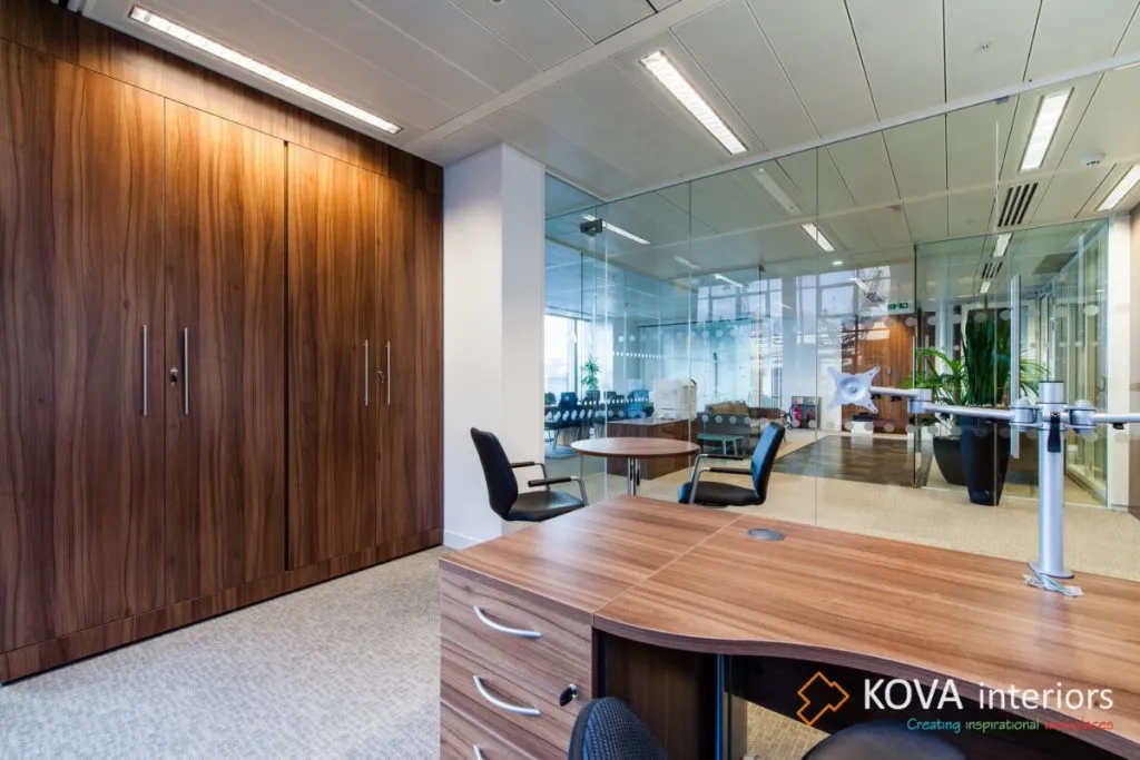 Clean executive workplace with branding focus – Global Coal 4