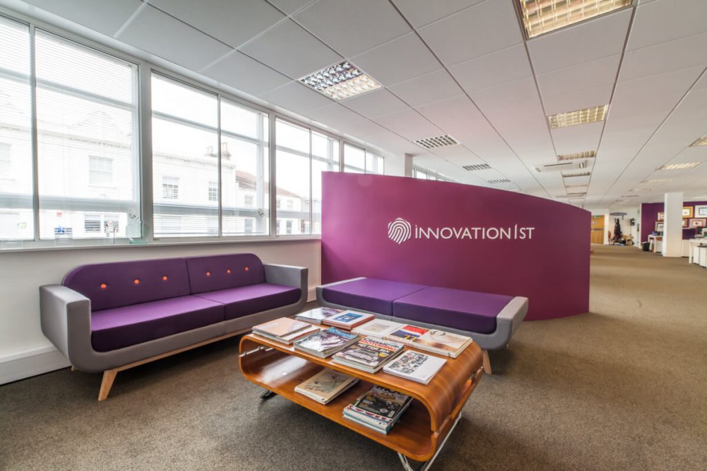 Modern office interior design at Innovation 1st workspace