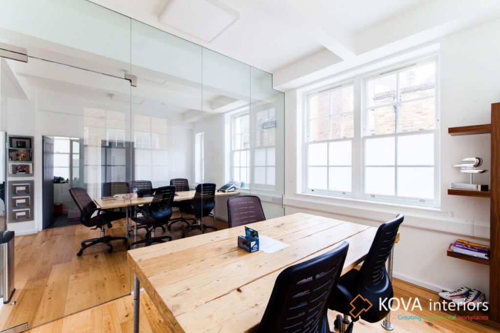 Office fit out project for Virgin Racing
